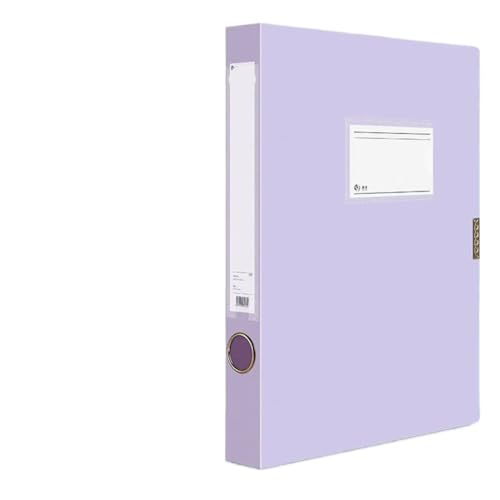 Ordner Box 5 stücke Datei Box Schublade Büro Papier Organizer Große Kapazität Lagerung Ordner Rechnung Informationen Tisch Aktenschrank Faltbar Office Box Mappe(Purple) von SNGUOQ