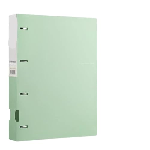 Ordner Box A4-Akten-Sichtbuch, 4-Loch-Bindeordner, wasserdicht, Dokumenten-Ringbuch-Ordner, Büro, Schule Office Box Mappe(Green) von SNGUOQ