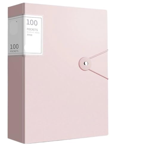 Ordner Box A4-Aktenordner mit großer Kapazität, multifunktionaler wasserdichter Dokumenten-Organizer, Desktop-Aufbewahrung, Vertragsdokumentenhalter Office Box Mappe(Pink) von SNGUOQ