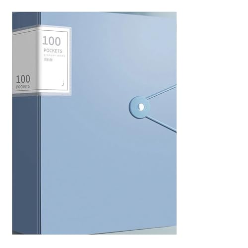 Ordner Box A4-Aktenordner mit großer Kapazität, multifunktionaler wasserdichter Dokumenten-Organizer, Desktop-Aufbewahrung, Vertragsdokumentenhalter Office Box Mappe(Sky blue) von SNGUOQ