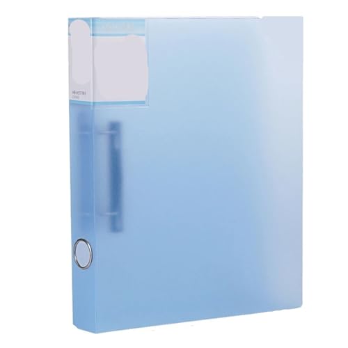 Ordner Box Schreibtisch-Organizer-Clip for Dokumente, A4, Loseblatt-Ordner, Dateiordner, Schreibwaren-Organizer, Schulbüro-Organizer Office Box Mappe(Blue) von SNGUOQ