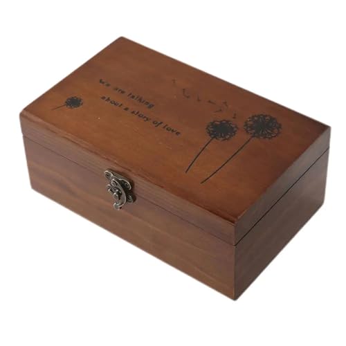 SNGUOQ Nähkästchen Haushalt Vintage Nadel Faden Box Leere Holz Nähen Box Nadel Faden Lagerung Fall Organizer Nähen Kit Werkzeuge für Faden von SNGUOQ