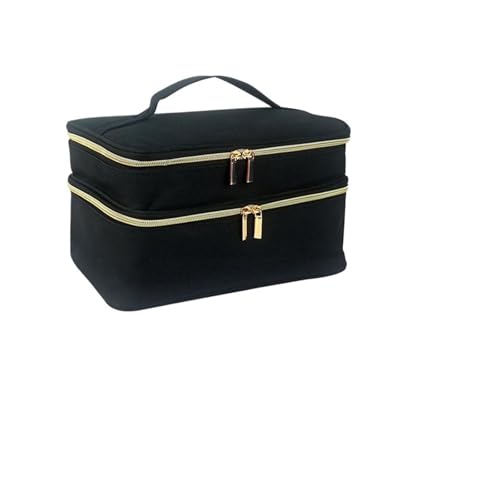 SNGUOQ Nähkästchen Nähkasten-Organizer, Nähtaschen-Organizer mit doppellagigem Korb-Organizer-Etui mit wasserdichter großer Kapazität for Nähen für Faden(Black) von SNGUOQ