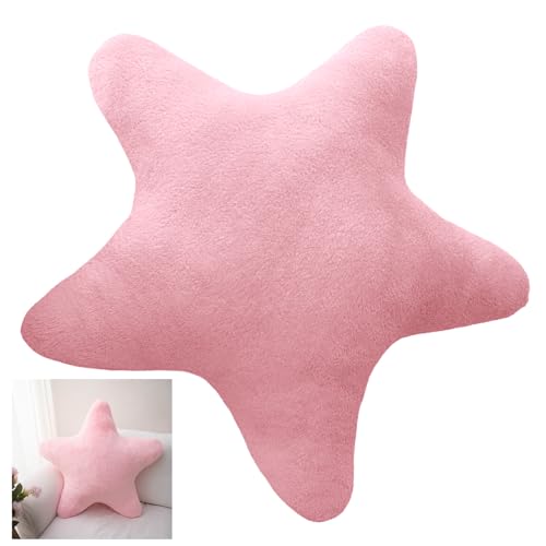 Kuschelkissen Kinder Sternkissen Kissen Stern Kissen Sternform Sternenkissen Sternkissen FüR Kinder Kuschelecke Kinderzimmer Geeignet FüR Die Raumdekoration Von Jungen Und MäDchen (Rosa,18cm) von SNONESIY