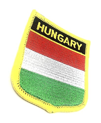1 Stück Ungarische EU-Flagge zum Aufbügeln bestickter Stoff zum Aufnähen auf Patch von SNS Components