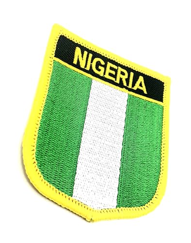 Aufnäher Nigeria Nigeria Afrika Afrika Flagge zum Aufbügeln bestickt Stoff Nähen auf Patch 1 Stück von SNS Components