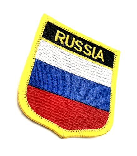 Aufnäher mit russischer Flagge, bestickt, zum Aufbügeln, 1 Stück von SNS Components