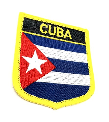 Cuba Cuban Flag Iron On Embroidered Fabric Sew On Patch Pack of 1 von SNS Components