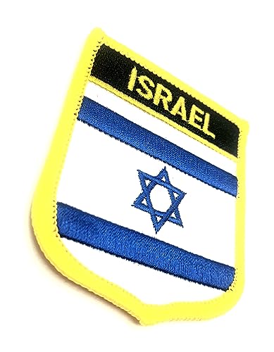 Israelische Flagge zum Aufbügeln, bestickt, Stoff zum Aufnähen, 1 Stück von SNS Components