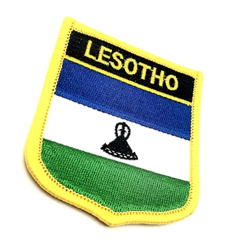 Lesotho Afrika Afrika Flagge Bügelbild Bestickter Stoff Nähen auf Patch 1 Stück von SNS Components