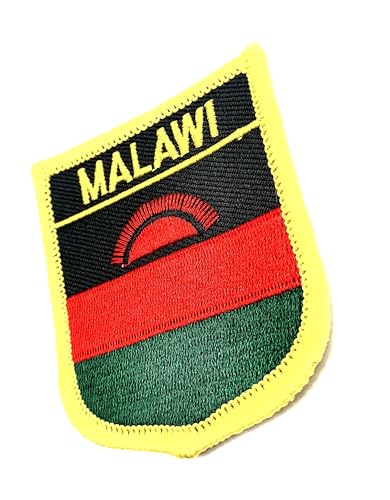 Malawi Malawian Afrika African Flag Iron On Embroidered Fabric Sew On Patch Pack of 1 von SNS Components