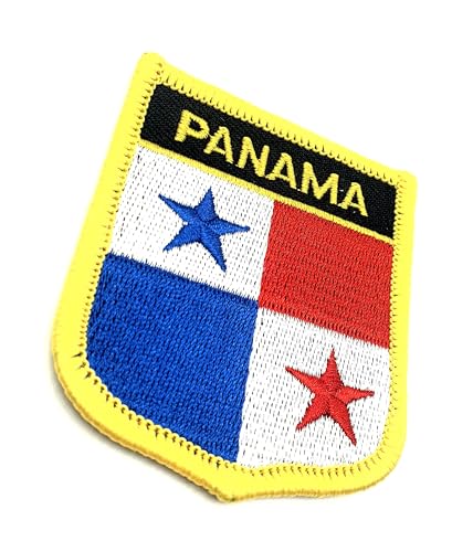 Panama Panama-Amerika-Flagge zum Aufbügeln bestickter Stoff zum Aufnähen, 1 Stück von SNS Components