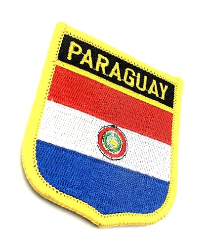 Paraguay Südamerika Amerikanische Flagge Bügelbild bestickter Stoff Aufnäher 1 Stück von SNS Components