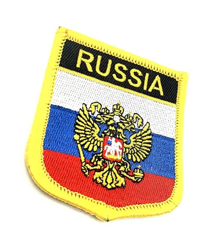 Russland Russland Wappen Flagge Bügelbild bestickt Stoff Nähen auf Patch 1 Stück von SNS Components