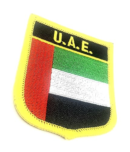 Vereinigte Arabische Emirate VAE Naher Osten Dubai Flagge Eisen auf bestickter Stoff Nähen auf Patch 1 Stück von SNS Components