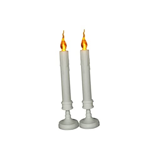 SOESFOUFU 2er Set LED Kerzen Flammenlose Kunstkerzen Für Partys Und Feiertage Luminous Mittelkerzen Für Halloween Und Weihnachtsdekoration Ohne Batterie von SOESFOUFU