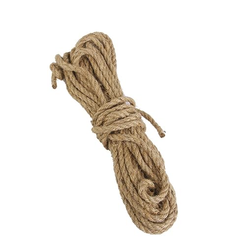 SOESFOUFU Jute Seil 6mm x 10m Umweltfreundliche Schnur Für DIY Bastelprojekte Und Dekoration Reißfestes Juteseil Für Kreative Anwendungen Und Verpackungen von SOESFOUFU