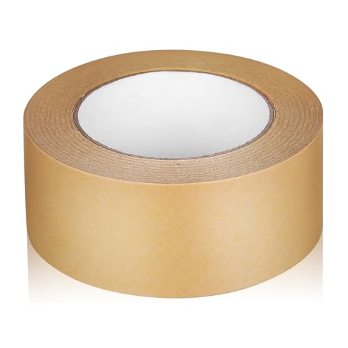 SOESFOUFU Kraftpapier Paketklebeband 50mm x Hochwertiges Reißfestes Klebeband Für Versand Und Verpackung Ideal Für Und Handwerk Und Recycelbar von SOESFOUFU