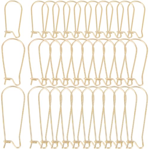 SOFPLATE 1 Box 120 Stück Nierendraht OhrringhakenNierenförmiger Tropfen OhrhakenGoldfarbenBaumelndeU FörmigeLange Creolen Ohrhaken Mit 33 mm Nieren Ohrringhaken Aus Edelstahl Für Schmuckherstellungszu von SOFPLATE