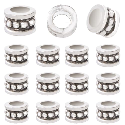 SOFPLATE 1 Box 200 Stück Abstandshalter Aus Antikem Silber Tibetische Legierungsperlen Lose Metallperlen Mit Großem Loch Zylinder Vintage Abstandshalterperlen Für Schmuckherstellung DIY Handwerk Armbä SOFPLATE 1 Box 200 Stück Abstandshalter Aus Antikem Silber Tibetische Legierungsperlen Lose Metallperlen Mit Großem Loch Zylinder Vintage Abstandshalterperlen Für Schmuckherstellung DIY Handwerk Armbä von SOFPLATE