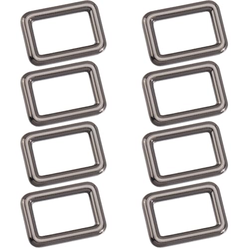 SOFPLATE 1 Box 8 Stück Rechteckige Ringschnalle Aus Metall Rechteckige Schnalle Gürtelschnalle Aus Rotgusslegierung 25mm Robuste Kleine Gurtbandringe Schlaufe Für Taschen Geldbörsen Gurtbänder Riemen von SOFPLATE