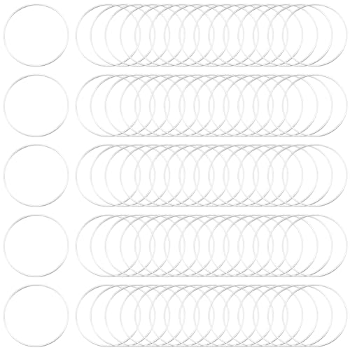 SOFPLATE 120 Stück 30mm Kleine Runde Ohrringe Creolen Beschläge Silber Messing Offene Lünetten Rückseite Runde Perlen Ohrkomponenten Für DIY Halsketten Schmuckherstellung Kunsthandwerk von SOFPLATE