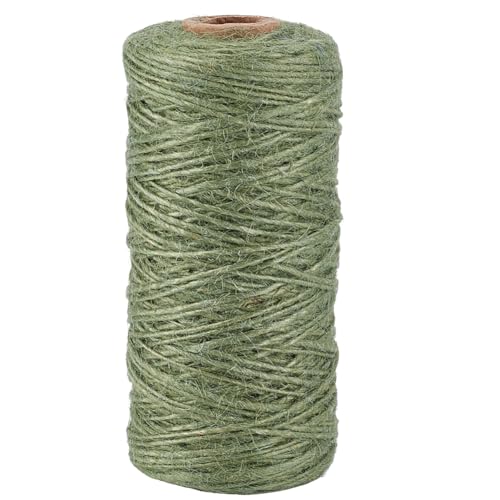 SOFPLATE 328 Fuß/100 m 1mm Juteschnur Gartenseil Juteschnur 1 Lagig Seegrün Bastelschnur Für Schmuck Perlenschnur Faden Zum Flechten von Armbändern Geschenkverpackungen Dekoration Gartenarbeit Klette SOFPLATE 328 Fuß/100 m 1mm Juteschnur Gartenseil Juteschnur 1 Lagig Seegrün Bastelschnur Für Schmuck Perlenschnur Faden Zum Flechten von Armbändern Geschenkverpackungen Dekoration Gartenarbeit Klette von SOFPLATE