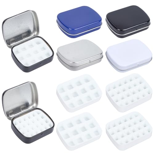 SOFPLATE 4 Set 4 Farben Aufbewahrungsbox Aus Blech Aquarell Reisepalettenbox Mini Leerer Kunststoff 12/24 Wells Mischtablett Reisetaschenmalerei Tragbare Aquarell Künstler Zum Skizzier SOFPLATE 4 Set 4 Farben Aufbewahrungsbox Aus Blech Aquarell Reisepalettenbox Mini Leerer Kunststoff 12/24 Wells Mischtablett Reisetaschenmalerei Tragbare Aquarell Künstler Zum Skizzier von SOFPLATE