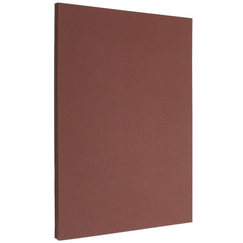 SOFPLATE 50 Blatt 8.3 x 11.7 Kartons Scrapbooking Papier Kartonpapier 65(3) kg Dick Doppelseitig Mal Und Druckerpapier Für Einladungen Grußkarten Schule Büro Partys Basteln SattelBraune von SOFPLATE