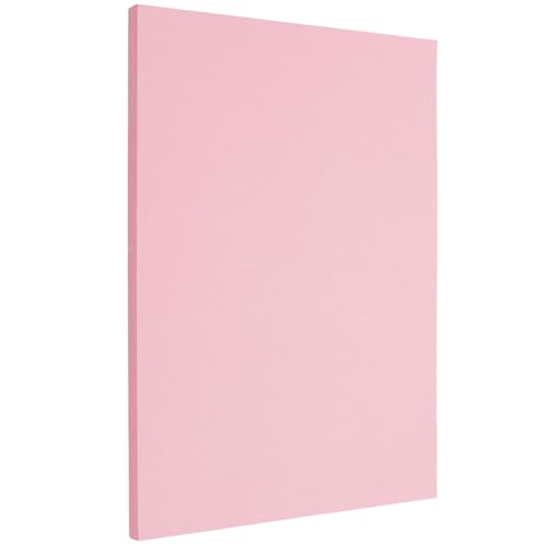 SOFPLATE 50 Stück 8.3" x 11.7" Kartons Rosa Papier A4 Karton 65 Pfund Farbig Blanko Schwere Rechteckige Karten Kunst Kraft Umschlag Druckerpapier Für Einladungen Grußkarten Postkarten Drucken DIY Bast von SOFPLATE