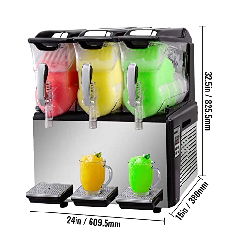 10L 20L 30L Slushie-Maschine Kommerzieller eisgekühlter Saft-Smoothie-Slush-Maker Gefrorener Getränkespender Verkaufsautomat for zu Hause Leistungsstärker und effizienter(30L) von SOFTTO