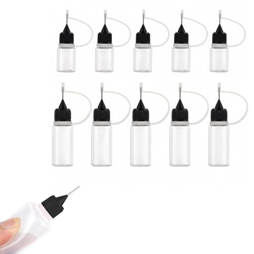 10 Stück Dosierflasche,Nadelflasche,Quetschflasche Klein,Leimflasche,Nadelspitze Kleber Flasche,5pc 5ml Und 5pc 10ml Leerfläschchen,Kleine Plastikflaschen Für Befüllen,Mit Nadelspitze 10 Stück Dosierflasche,Nadelflasche,Quetschflasche Klein,Leimflasche,Nadelspitze Kleber Flasche,5pc 5ml Und 5pc 10ml Leerfläschchen,Kleine Plastikflaschen Für Befüllen,Mit Nadelspitze von SOGHO