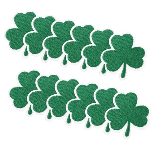 SOIMISS 12 Stück Blumenbeet Patch-Abzeichen Kleiderflicken Kleine Kleider Shamrock -Patches bestickt Festival-Stickerei-Applikation Nähflecken dekorative Eisenflecken Filzstoff Grün SOIMISS 12 Stück Blumenbeet Patch-Abzeichen Kleiderflicken Kleine Kleider Shamrock -Patches bestickt Festival-Stickerei-Applikation Nähflecken dekorative Eisenflecken Filzstoff Grün von SOIMISS