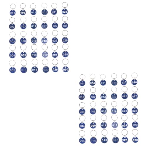 SOIMISS 2 Sätze Nummernschilder Gepäck Id Tags Nummernschilder Schlüsselanhänger Etiketten von SOIMISS