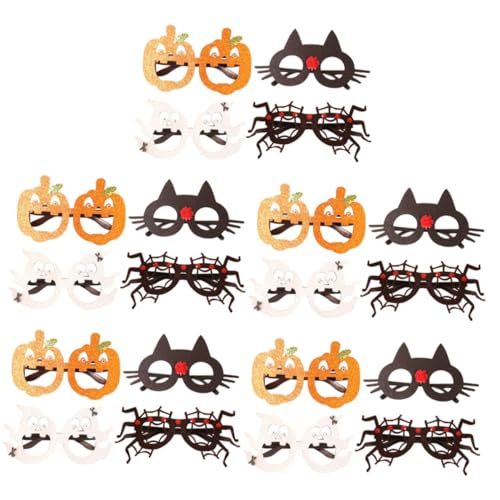 SOIMISS 20 Stk Halloween-brille Halloween-dekor Ausgefallene Brillen Partybrille Party-sonnenbrillen-spielzeug Brille Verkleiden Skelett Brille Partydeko Gläser Party-brillen-dekore Stoff von SOIMISS