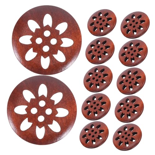 SOIMISS 25 Stück Teiliges Holzknöpfe mit Blumenmuster Natürliche Holzkno für DIY Handwerk Mantelknöpfe Geeignet für Jacken Hemden Uniformen Nachhaltige Kleidung Dekoration SOIMISS 25 Stück Teiliges Holzknöpfe mit Blumenmuster Natürliche Holzkno für DIY Handwerk Mantelknöpfe Geeignet für Jacken Hemden Uniformen Nachhaltige Kleidung Dekoration von SOIMISS