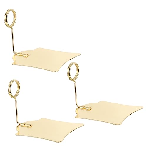 SOIMISS 3 Stück Preisschild -clip Einzelhandel Markt Etikett Clips Klein Schilderhalter Clip Tischplatte Preisschildhalter Bart Preisschild Klemme Lebensmittelklemme Metall Golden SOIMISS 3 Stück Preisschild -clip Einzelhandel Markt Etikett Clips Klein Schilderhalter Clip Tischplatte Preisschildhalter Bart Preisschild Klemme Lebensmittelklemme Metall Golden von SOIMISS
