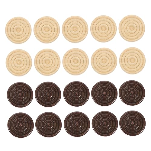 SOIMISS 48stücke Teiliges Aus Praktischen Stapelbaren Holz-Dame Schachspielsteinen Runde Sichere Holzfiguren Und Dunkelbraun Für Brettspielzubehör Und Familienspiele SOIMISS 48stücke Teiliges Aus Praktischen Stapelbaren Holz-Dame Schachspielsteinen Runde Sichere Holzfiguren Und Dunkelbraun Für Brettspielzubehör Und Familienspiele von SOIMISS