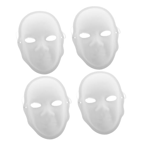 SOIMISS 4Stücke DIY Blanko Papiermasken Weiß Bemalbare Masken für Bastelprojekte für Karneval Halloween und Theateraufführungen Kulturelles Lernen und Künstlerischer SOIMISS 4Stücke DIY Blanko Papiermasken Weiß Bemalbare Masken für Bastelprojekte für Karneval Halloween und Theateraufführungen Kulturelles Lernen und Künstlerischer von SOIMISS