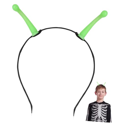 SOIMISS Alien-stirnband Halloween-kostüm Für Cosplay-party-haarbänder Lichter Halloween Stirnband Halloween-antennen-stirnband Halloween-maske Schlag Lustig Green Plastik von SOIMISS