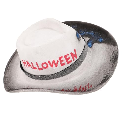 SOIMISS Halloween Hut im eleganten Stil Cowboy Hutverzierung Tragbarer Hut damenmützen frauenmützen hats for men baustützen Hutschachtel Cosplay -Requisite Kostümhut Polyester Colorful von SOIMISS