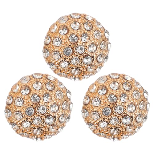 SOIMISS Schmuckknopf Strass 3 Stücke N?hen Buttons Goldene Strass Mantel Kn? für Sofa Dekorative Buttons 23Mm von SOIMISS