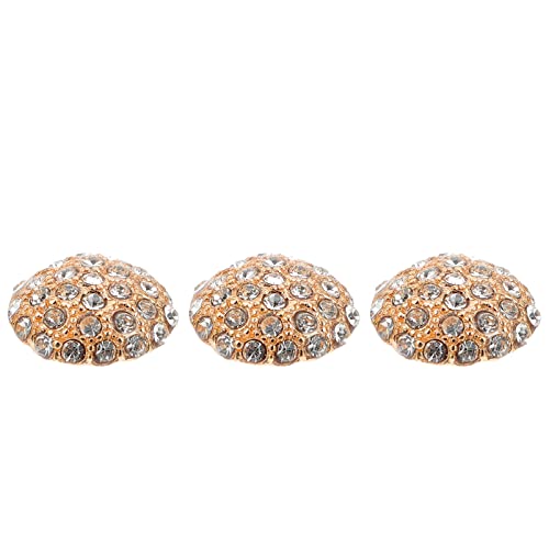 SOIMISS Schmuckknopf Strass 3 Stücke N?hen Buttons Goldene Strass Mantel Kn? für Sofa Dekorative Buttons 23Mm von SOIMISS