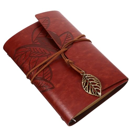 SOIMISS Vintage PU Leder Notizbuch mit Baumblatt Prägung Langlebiges Nachfüllbares Reisetagebuch und Tagesplaner Glattes Schreibpapier für Reisen Studium und Tägliche Notizen SOIMISS Vintage PU Leder Notizbuch mit Baumblatt Prägung Langlebiges Nachfüllbares Reisetagebuch und Tagesplaner Glattes Schreibpapier für Reisen Studium und Tägliche Notizen von SOIMISS
