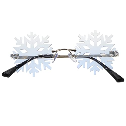 SOIMISS Weihnachtsbrille Party Brille Schneeflocken Sonnenbrille Brille Neuheit Kostüm Zubehör Weihnachten Neujahr Brille Foto Requisiten von SOIMISS