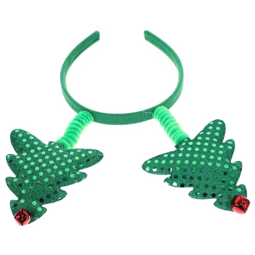 SOIMISS rote Christbaumkugeln Weihnachtsbäume neuheit weihnachtsmützen Schreibtischschmuck Weihnachten Weihnachtsbaum süße Stirnbänder Haarschmuck für Weihnachtsfeiern Plastik Green von SOIMISS