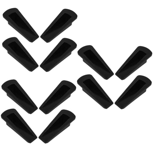 3 Sätze Türstopper Türstopper Tür Stoppt Auto Wandtürstopper Wandschutz Zugluftstopper Scharnier Türschlösser Sicherheits-türstopper Außentürstopper Sperre Gummi Black 4 Stück * 3 SOLUSTRE von SOLUSTRE