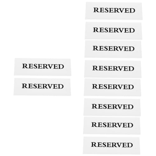 5 Sätze Reservierte Schilder Für Die Hochzeit Hochzeitsschild Reservierungsschilder Stand Tischschild Reserviert Ort Tischkarten Tischschilder Für Veranstaltungen Acryl 2 Stück * 5 SOLUSTRE von SOLUSTRE