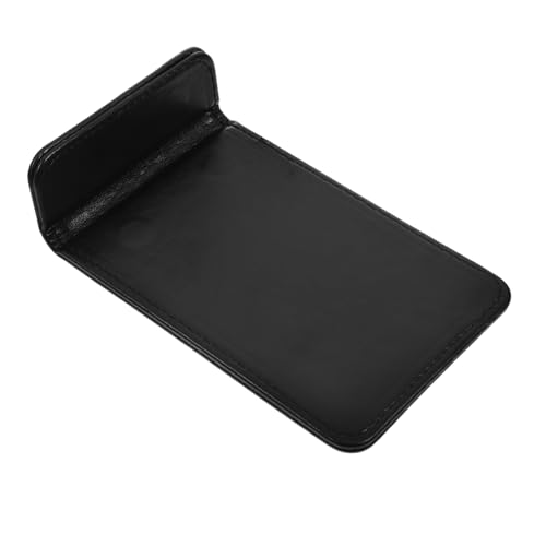 Restaurant-Bestelltafel kleines Klemmbrett Klemmbrett-Clip Klemmbretthalter Speisekartenhalter Magnetische Klemme für Menüs Dokumentenklammer Zwischenablage klein Kunstleder Black SOLUSTRE von SOLUSTRE