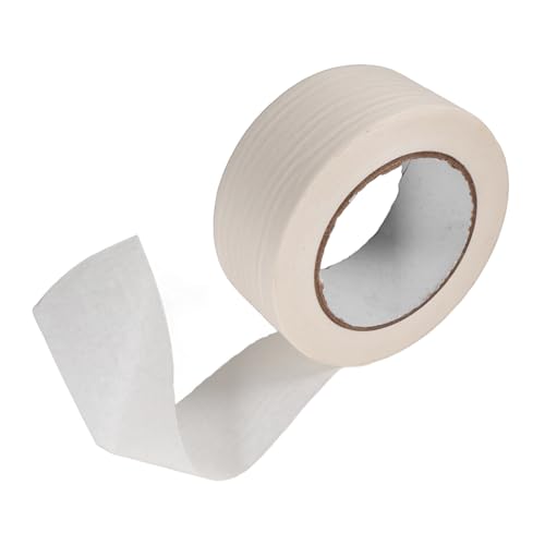 SOLUSTRE 1 Rolle Abdeckband Bänder klebezettel Klebeband zum Lackieren Künstlerband Lieferungen von Autolacken Auto-Klebeband Autolackierband Malerband Farbband für Wände Papier Weiß von SOLUSTRE